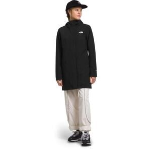 The North Face Women’s Black Insulated Parka Jacket Size Large L – Missing Belt